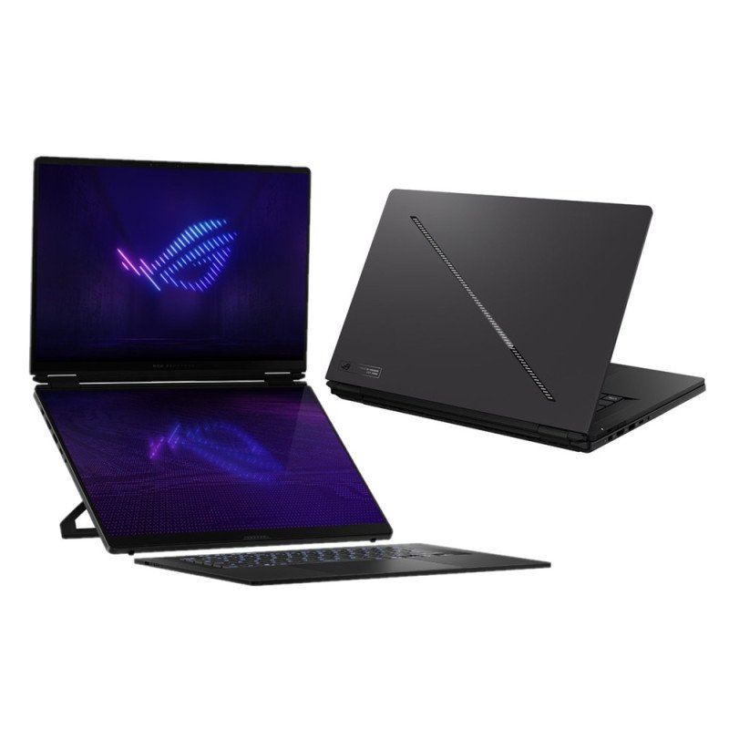 華碩 ASUS ROG Zephyrus Duo 16 GX651AX-0022B386H-NBLO 星曜灰【Ultra 9 386H/64G/RTX 5090 24G/2TB SSD/3K/OLED/120Hz/Win11】16吋 AI西風之神雙觸控螢幕電競筆電