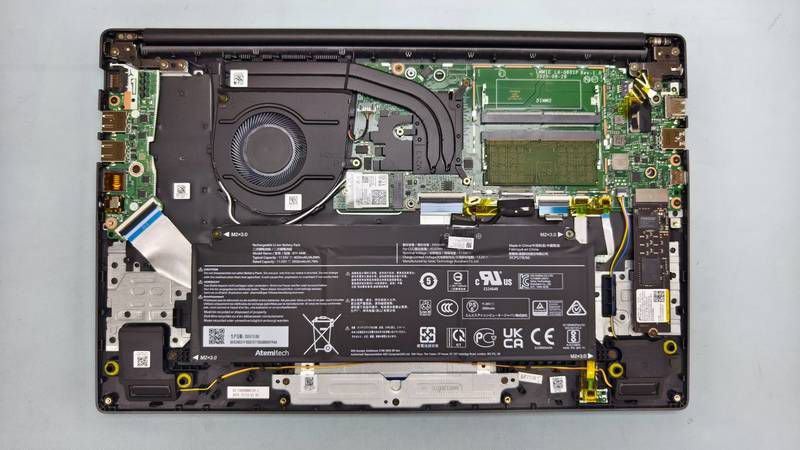 MSI Modern 15 F1MXG-1041TW拆機內部配置